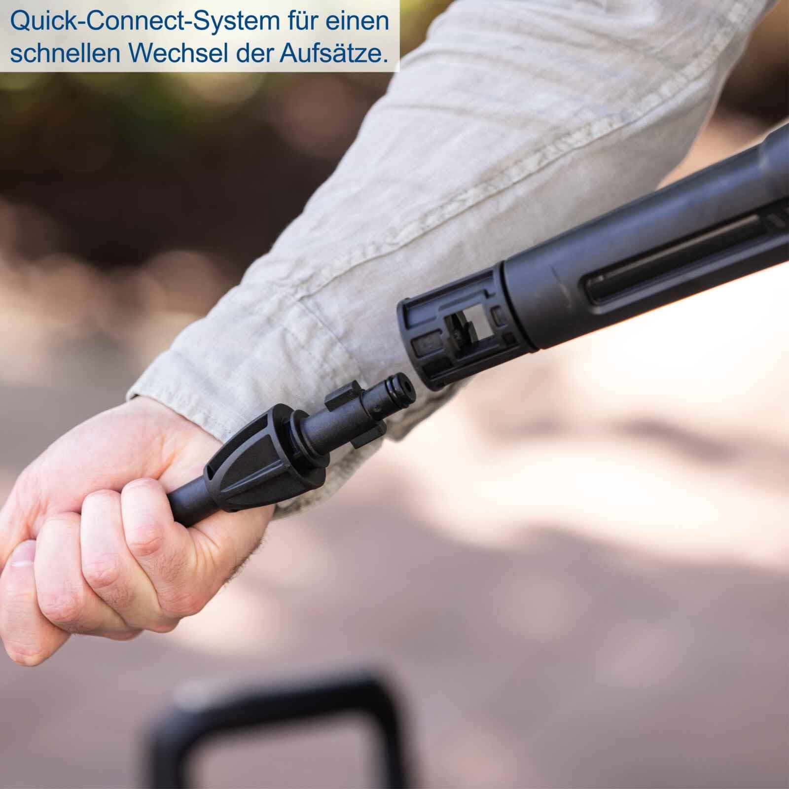 Scheppach HPC1600 Hochdruckreiniger 1600W | 135 bar | 7-tlg. Zubehör