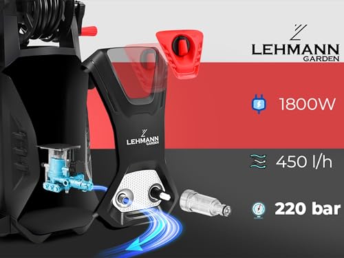 LEHMANN Hudson Hochdruckreiniger - 1800W, 220 bar, 450 l/h