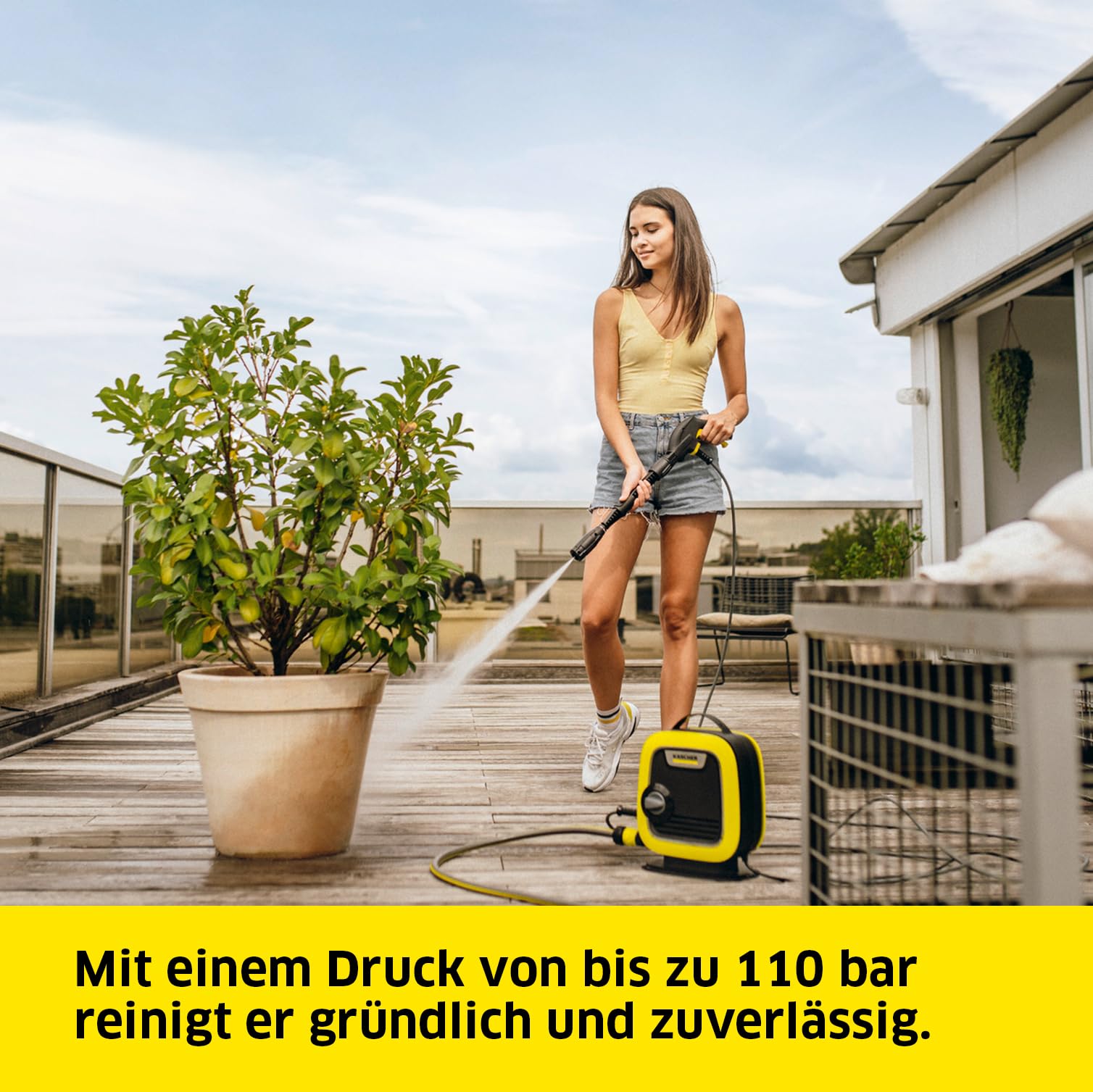 Kärcher K Mini Hochdruckreiniger - 110 bar, 360 l/h, 3,93 kg